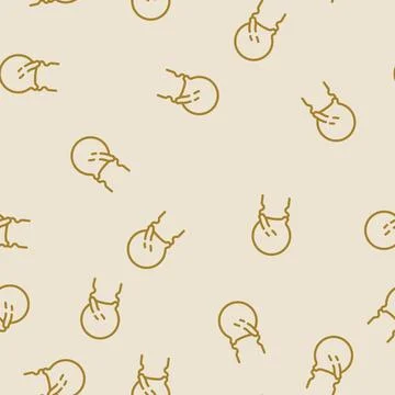 Varistor electronic component line vector seamless pattern 스톡 일러스트