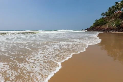 Varkala beach in the day Stock Photos