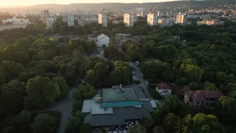 Varna from above during sunset Video stock 204944449