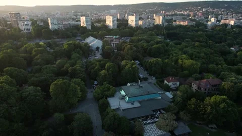 Varna from above during sunset 스톡 동영상 204944636