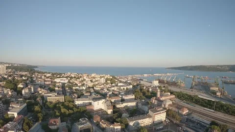 Varna from the air Stock Footage 159969714