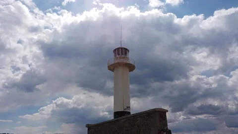 Varna seaport lighthouse timelapse Stock Footage 151992197