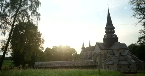 Varnhem kloster (monastery) pan Vidéo 93579410
