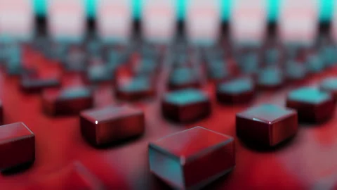 Varnished cubes Stock Footage 162815948