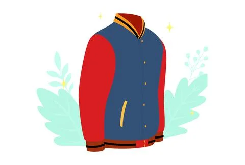 Varsity Jacket Concept Illustration Stock Illustration