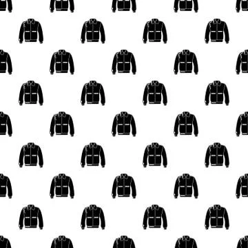 Varsity jacket pattern vector seamless Stock Illustration