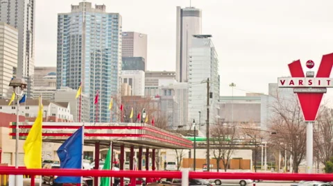 Varsity Sign Time-lapse Stock Footage 60982474