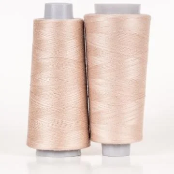 Vary colored thread coils Stock Photos