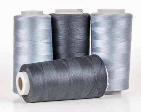 Vary colored thread coils Stock Photos