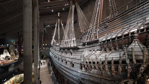 Vasa Ship Stockholm Stock Footage 329726087
