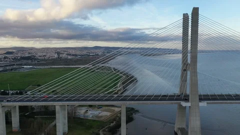 Vasco da Gama Bridge Stock Footage 113013841