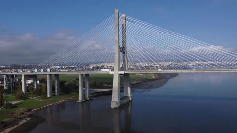 Vasco da Gama Bridge 스톡 동영상 166147409