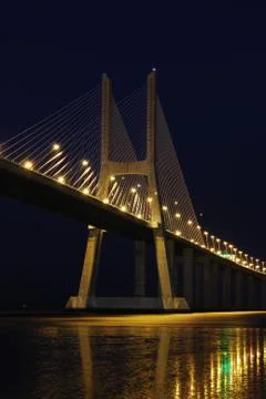 Vasco da gama bridge Stock Photos