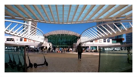 Vasco da Gama ,Parque das Nações , Lisbon Stock Footage 164561827