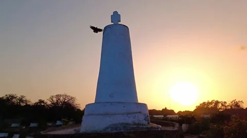 Vasco da Gama Pillar Historical Monument Sunset Malindi Kilifi Kenya East Africa Stock Footage 283376885