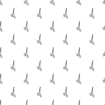 Vascullar scissors pattern vector seamless Stock Illustration