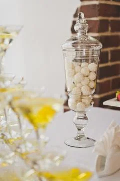 Vase with candy 6710. Stock Photos