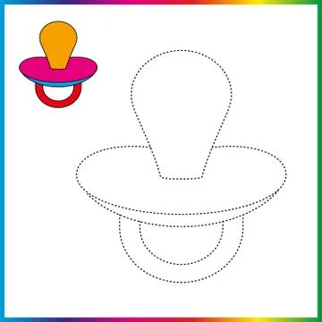 VASE , connect the dots and coloring page. Worksheet - game for kids. Restore Stock Illustration