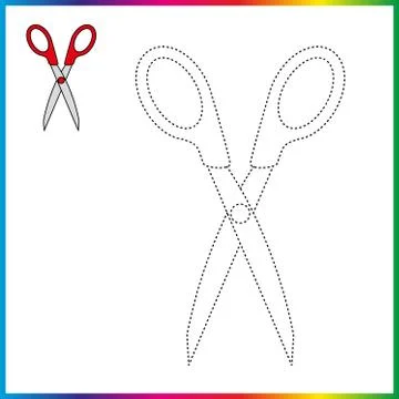 VASE , connect the dots and coloring page. Worksheet - game for kids. Restore Stock Illustration