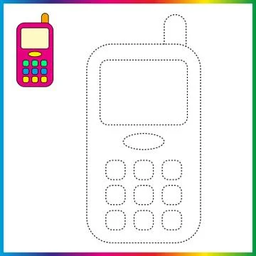 VASE , connect the dots and coloring page. Worksheet - game for kids. Restore Stock Illustration