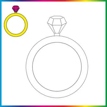 VASE , connect the dots and coloring page. Worksheet - game for kids. Restore Stock Illustration