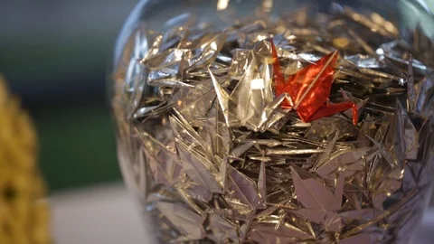 Vase of Cranes Stock Footage 104775962