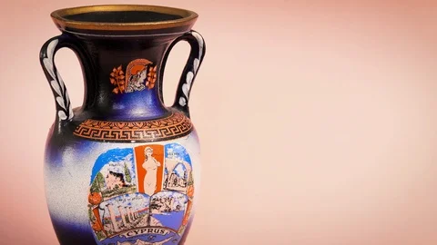 A Vase From Cyprus Stock Footage 92446872