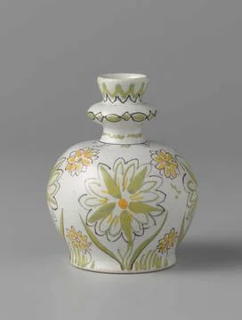 . Vase of earthenware, rounded, with spherical body strangled with nodus a... Stock Photos