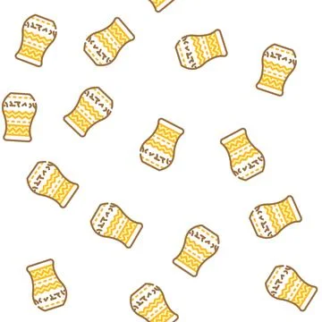 Vase egypt vector seamless pattern Stock Illustration