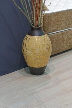 Vase at floor Stock Photos