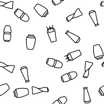 Vase Flowers Decorative Dishware Vector Seamless Pattern Illustration