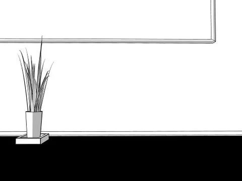 Vase with the flowers Stock Illustration