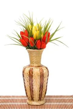 Vase with flowers Stock Photos