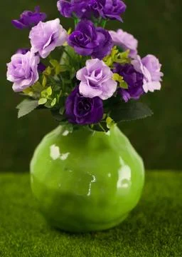 Vase for flowers of round shape Stock Photos
