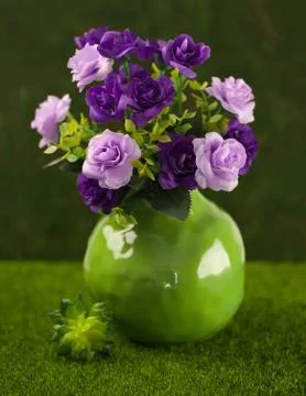 Vase for flowers of round shape Stock Photos