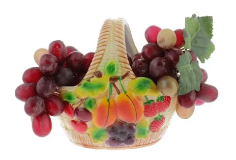 Vase with grape Stockfoto's