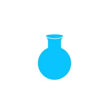 Vase icon flat. Stock Illustration