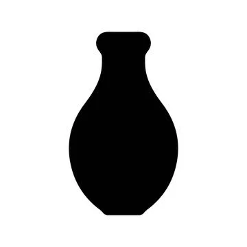 Vase icon set. Pottery vector Stock Illustration