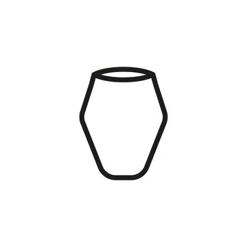 Vase icon vector design templates simple and modern Stock Illustration