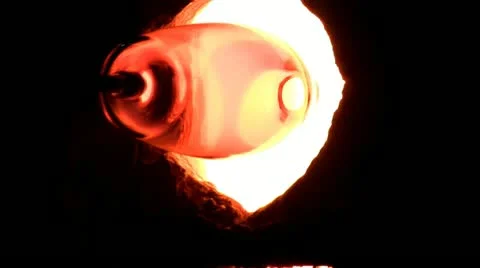 Vase in oven Stock Footage 12333686