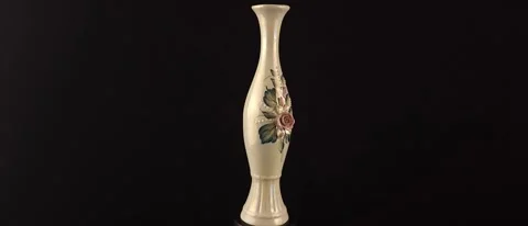 Vase Rotates On Podium Video stock 307305379