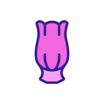 Vase in shape of flower icon vector illustration Illustration