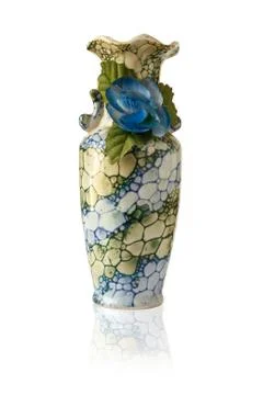 Vase on a white background. Stock Photos