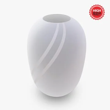 Vase White Design 3D Model