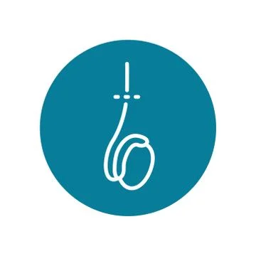 Vasectomy flat icon, vector color line illustration Stock Illustration