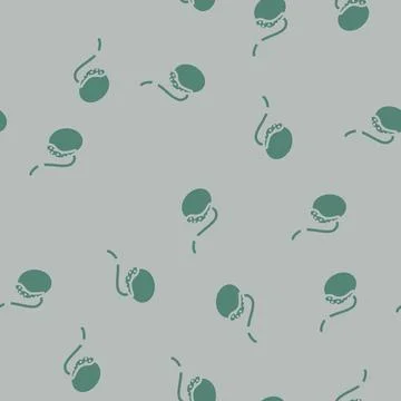 Vasectomy surgery glyph vector seamless pattern Stock Illustration