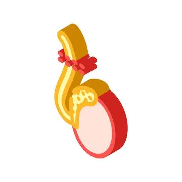 Vasectomy surgery isometric icon vector illustration Stock Illustration