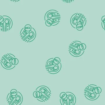 Vasectomy surgery line seamless pattern Stock Illustration