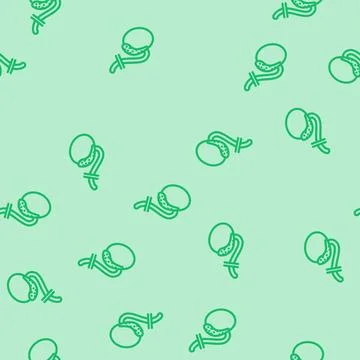 Vasectomy surgery line vector seamless pattern Stock Illustration
