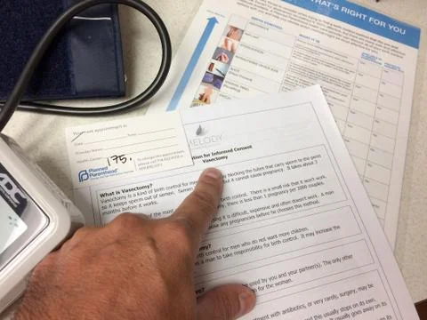 Vasectomy surgery preparation Stock Photos